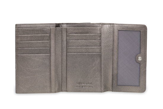 Portfel damski Valentini Metallic P62 srebrny