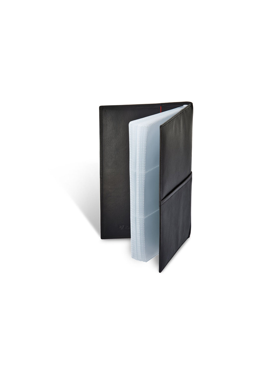 Etui na wizytówki Valentini Black & Red Diamond 677 czarne