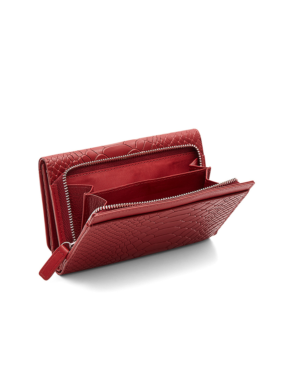 Portfel damski Valentini Caimani P62 burgundowy