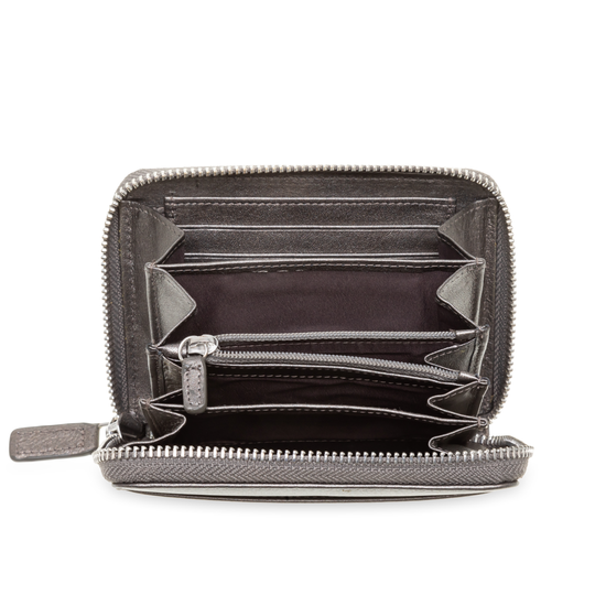 Portfel damski Valentini Metallic 410 srebrny