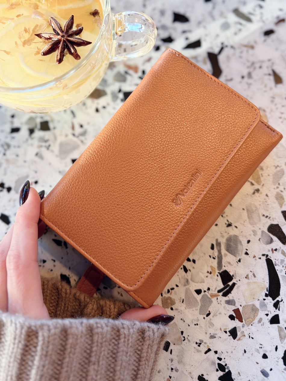 Portfel damski Valentini Metallic P62 miedziany