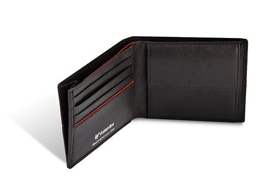 Portfel męski Valentini Black & Red Diamond 274 czarny