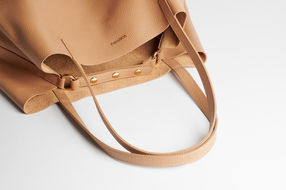 Shopper skórzany Paola karmelowy