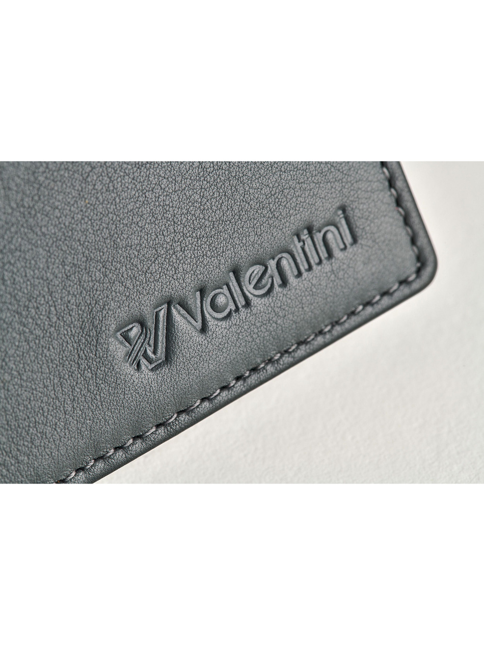 Portfel męski Valentini Black&Red Diamond 213 szary