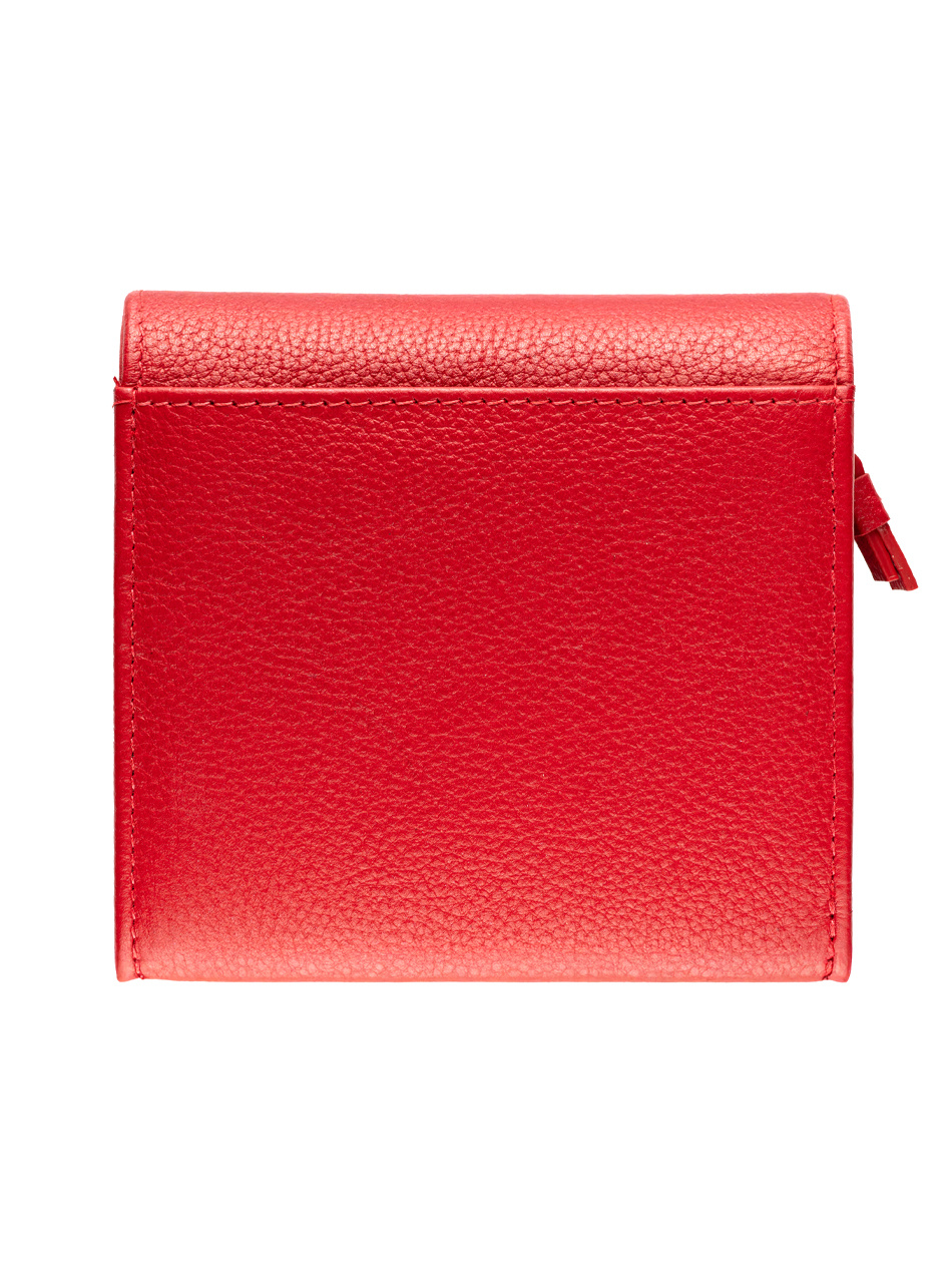 Portfel damski Valentini Metallic 123 czerwony