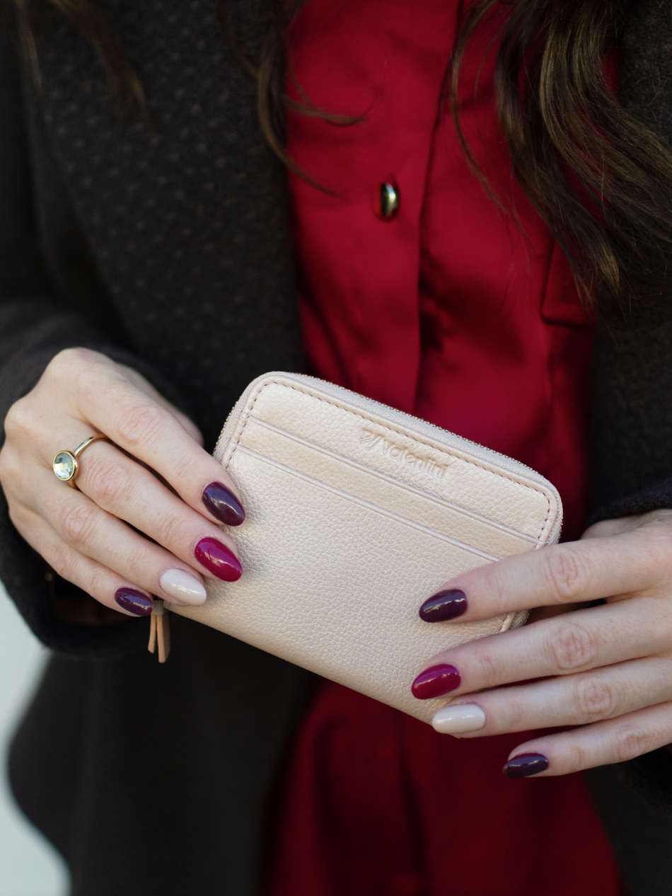 Portfel damski Valentini Metalic 127 różowy