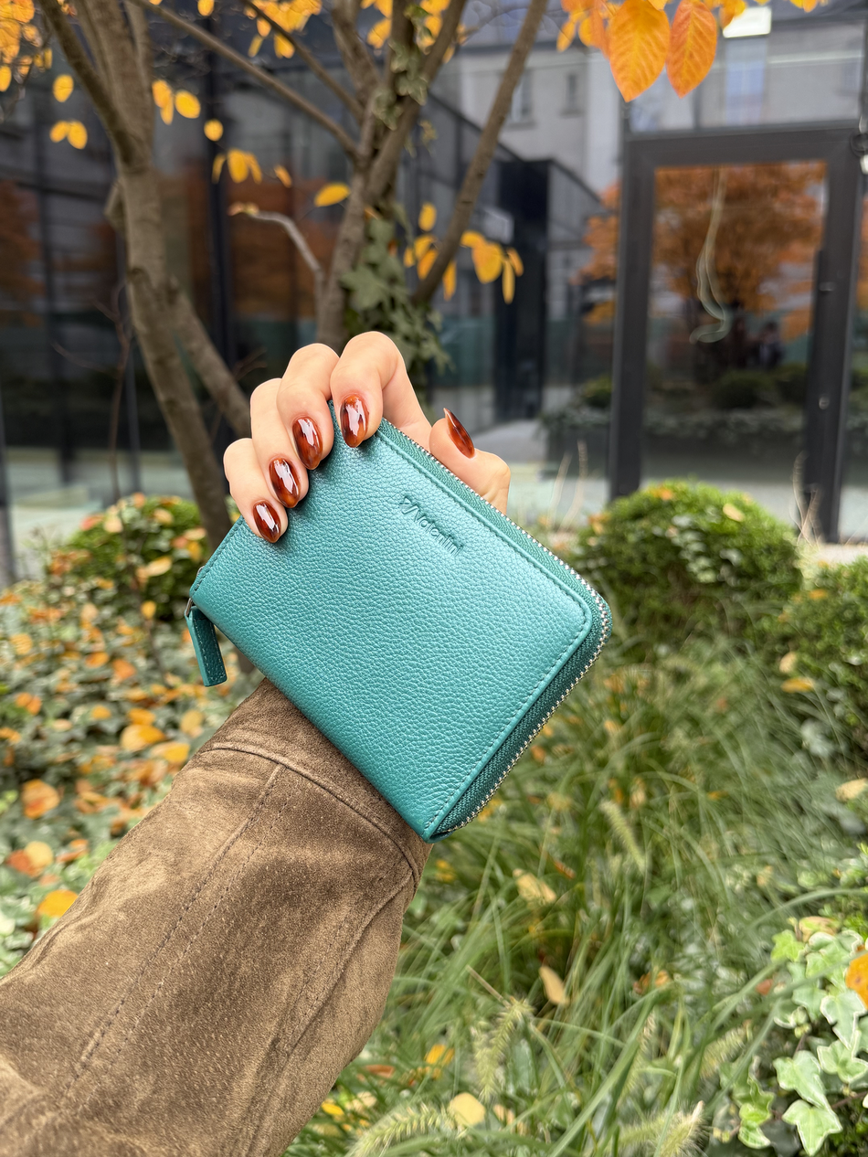 Portfel damski Valentini Metallic 410 zielony