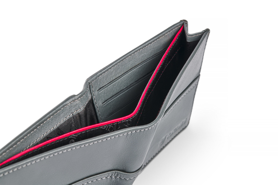 Portfel męski Valentini Black&Red Diamond 274 szary