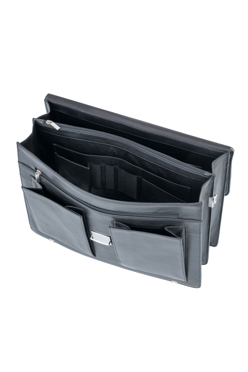 Teczka skórzana Valentini Ambassador 606 czarna