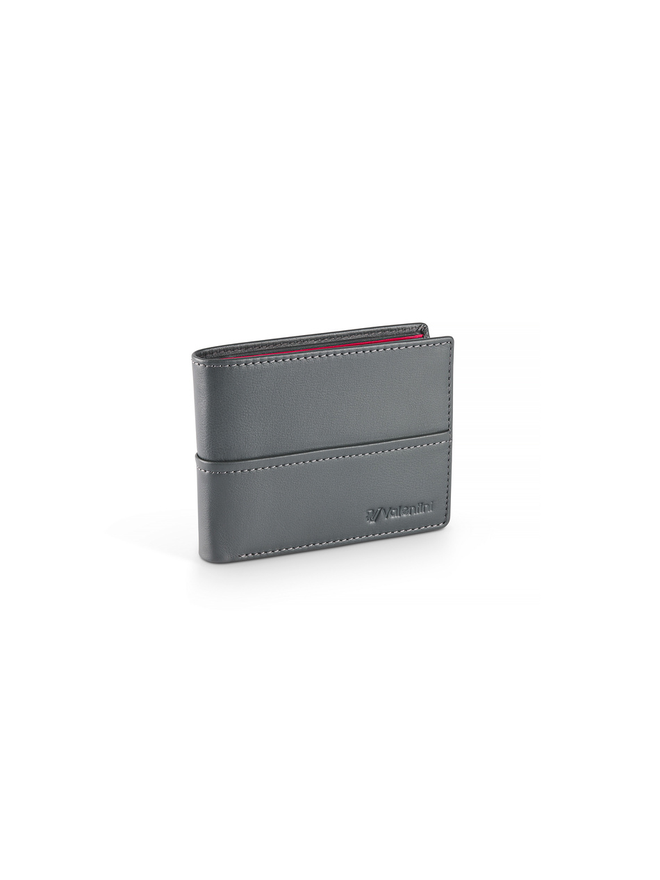 Portfel męski Valentini Black&Red Diamond 267 szary
