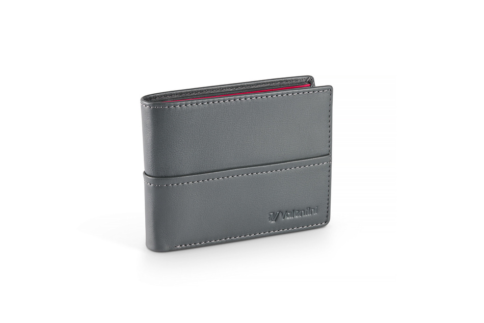 Portfel męski Valentini Black&Red Diamond 274 szary