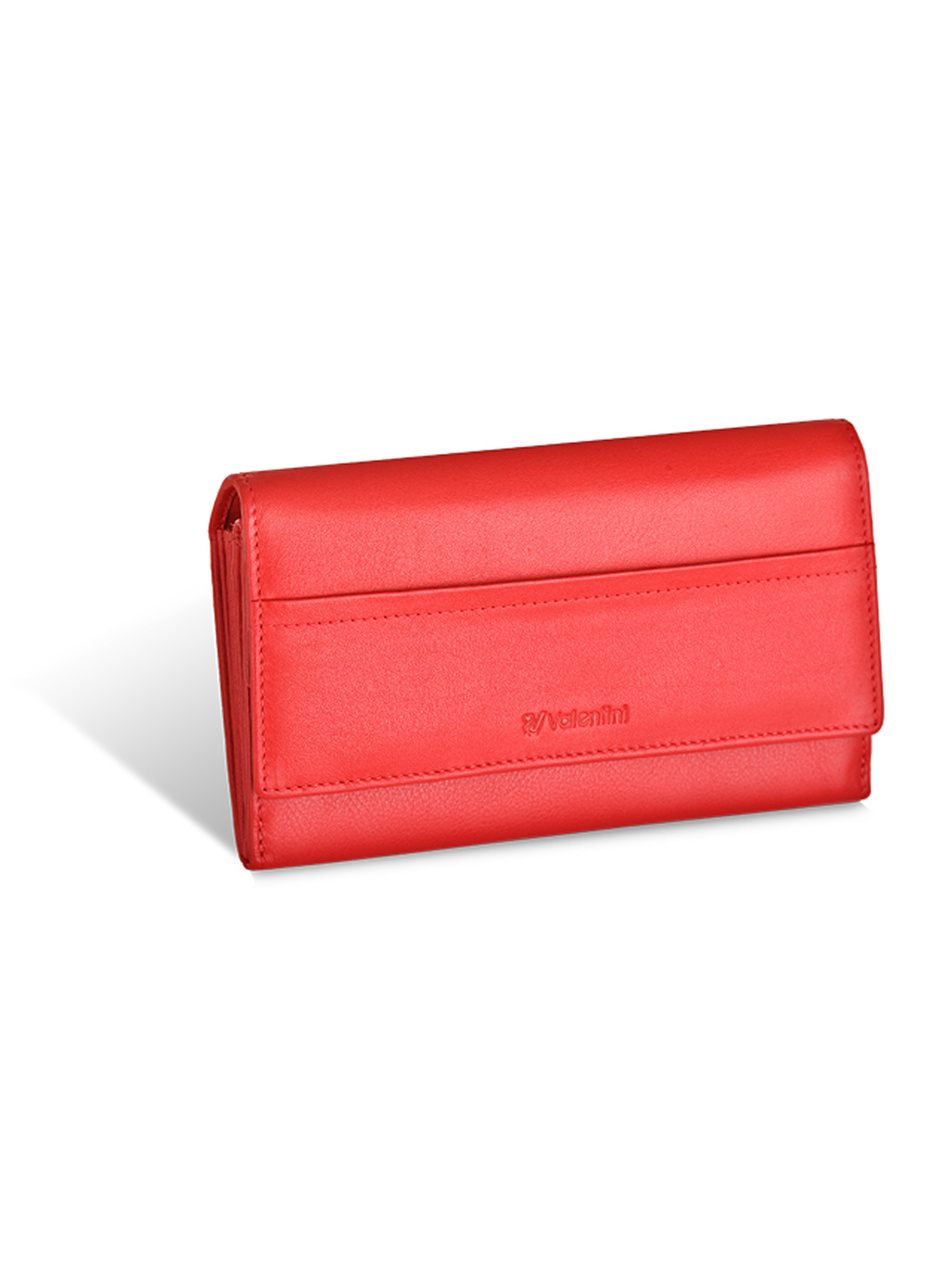 Damski portfel Valentini Black & Red Diamond 550 czerwony