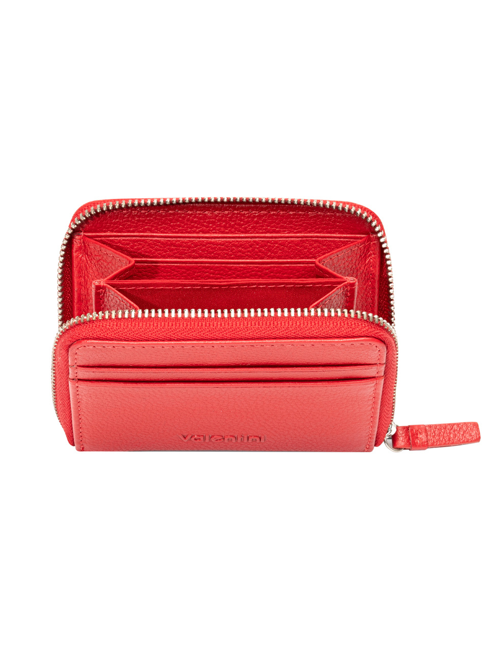 Portfel damski Valentini Metallic 127 czerwony
