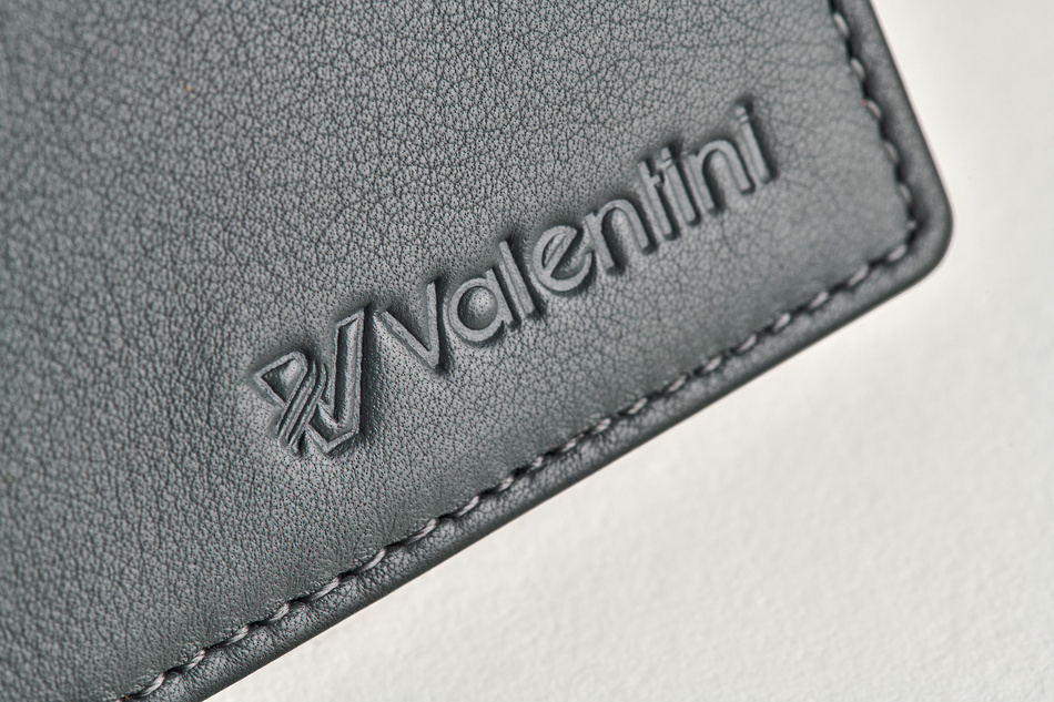 Portfel męski Valentini Black & Red Diamond 502P szary