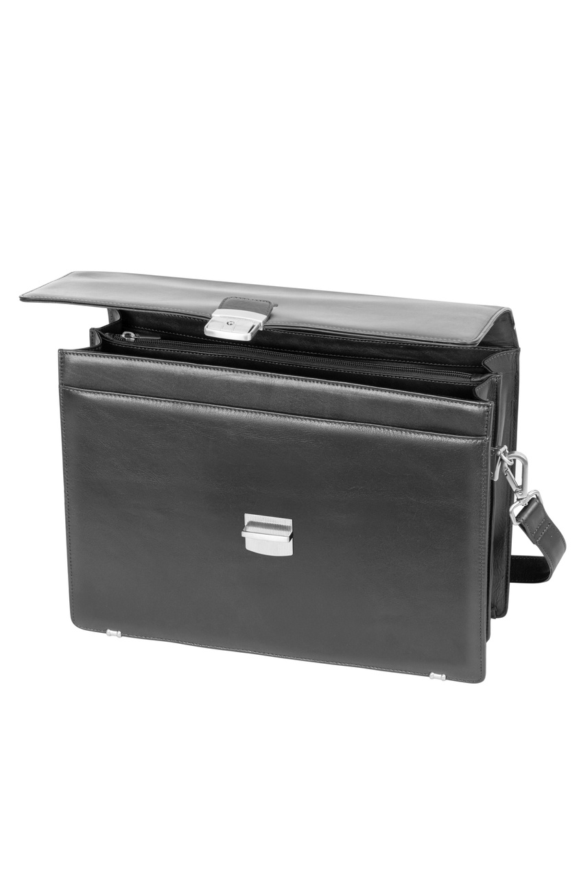 Teczka skórzana Valentini Ambassador 613 czarna